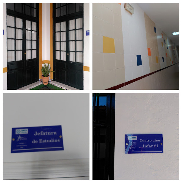 Instalaciones y placas identificativas.