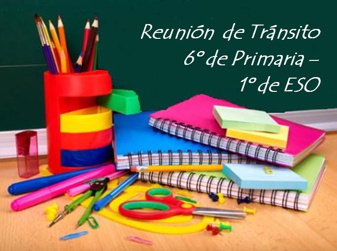 Reunión de Tránsito 6º Primaria-1º ESO.