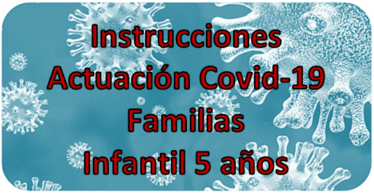 Protocolos de Actuación Covid-19 Familias de Infantil de 5 años.