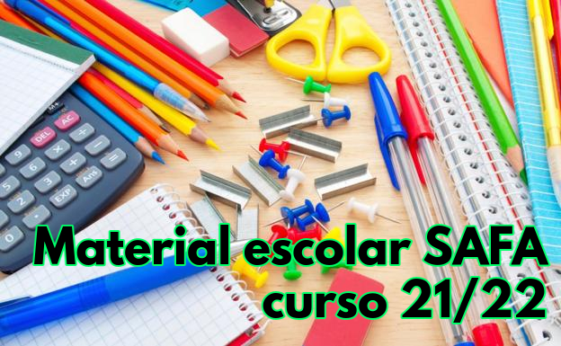 Material escolar SAFA curso 21/22.