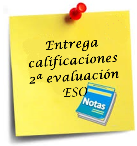 Entrega de calificaciones Secundaria 2ª Evaluación.