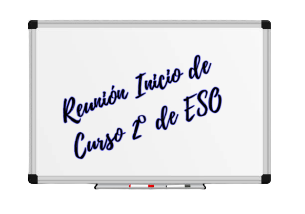 Reunión inicio curso 2º de ESO.